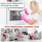 Electric Spin Scrubber, 5 in 1 Electric Cleaning Brush Bathroom Cleaning Brush with 5 Replaceable Heads, Handheld Cleaning Brush