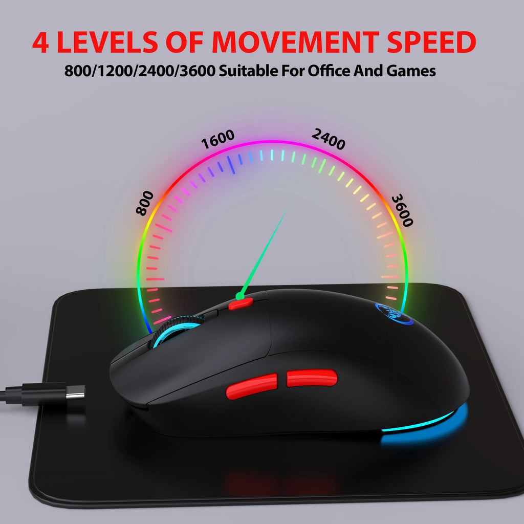 60% Wireless Gaming Keyboard and Mouse Combo, RGB Backlit Quiet Ergonomic Mechanical Feeling Keyboard, Gaming Mouse for Desktop