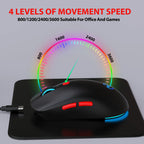 60% Wireless Gaming Keyboard and Mouse Combo, RGB Backlit Quiet Ergonomic Mechanical Feeling Keyboard, Gaming Mouse for Desktop
