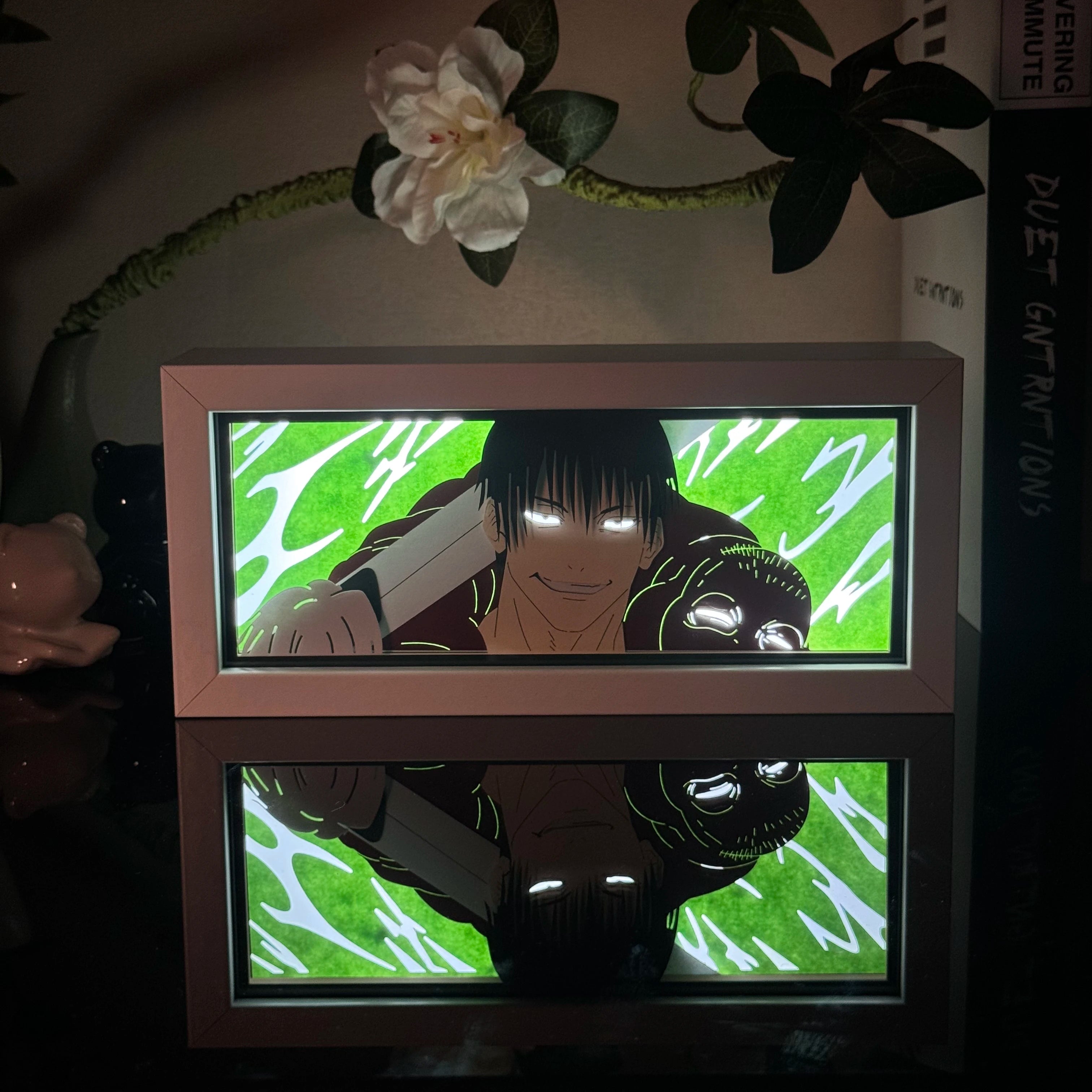 Led Multicolored  Anime Light Box For Bedroom Decoration Paper Cut Shadow Box Birthday Gift Bedside Night Lamp Gifts