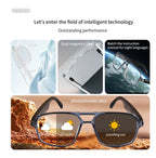 GS-10 Smart Audio Glasses Color-Changing Lenses Rechargeable Wireless Call Voice Assistant  and Music Control
