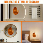 New LED Illuminated Gesture Light Car Finger Light With Gesture Light Hand Lamp Funny Hand Lamp Windshield Warning  LED Up Sign