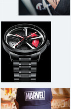 Sports 3D Spinning Mens Watches Car Rim Hub Wheel Watches Waterproof Quartz Car Wristwatch Watch Unique Design Relogio Masculino