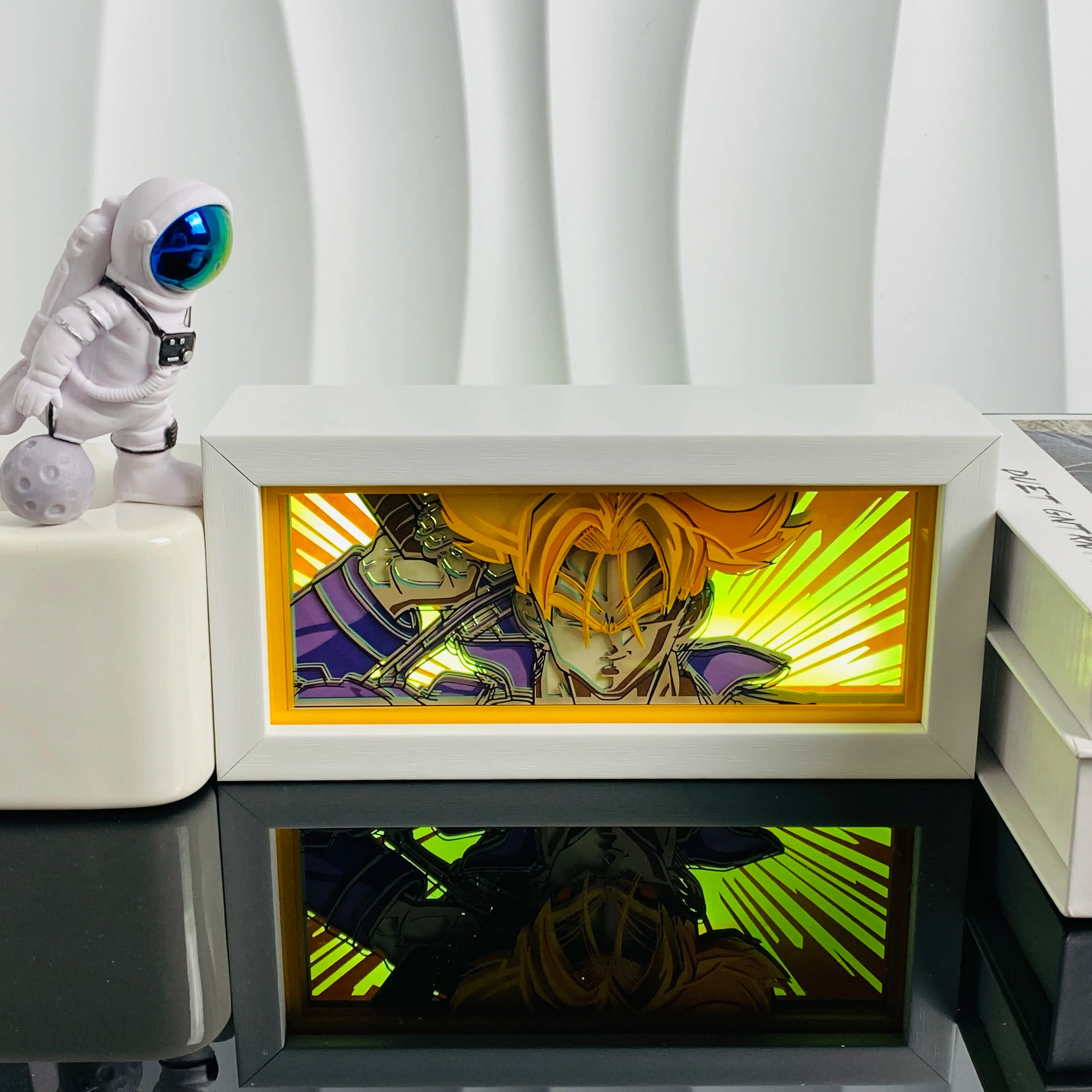 Led Multicolored  Anime Light Box For Bedroom Decoration Paper Cut Shadow Box Birthday Gift Bedside Night Lamp Gifts