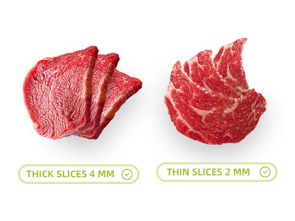 ONCE for All Meat Slicer and  Knife Set for Meat Slicing , Manual Fresh Meat Cutter, Slicer for Beef, Pork, Chicken Breast