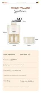 Portable Mini Hand-crank Ice Crusher Slush Machine for Home Use - Easy Ice Making A