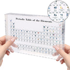 Kids Teaching Tool Crystal Chemical Element Display Periodic Table Of Elements Acrylic Periodic Table Display