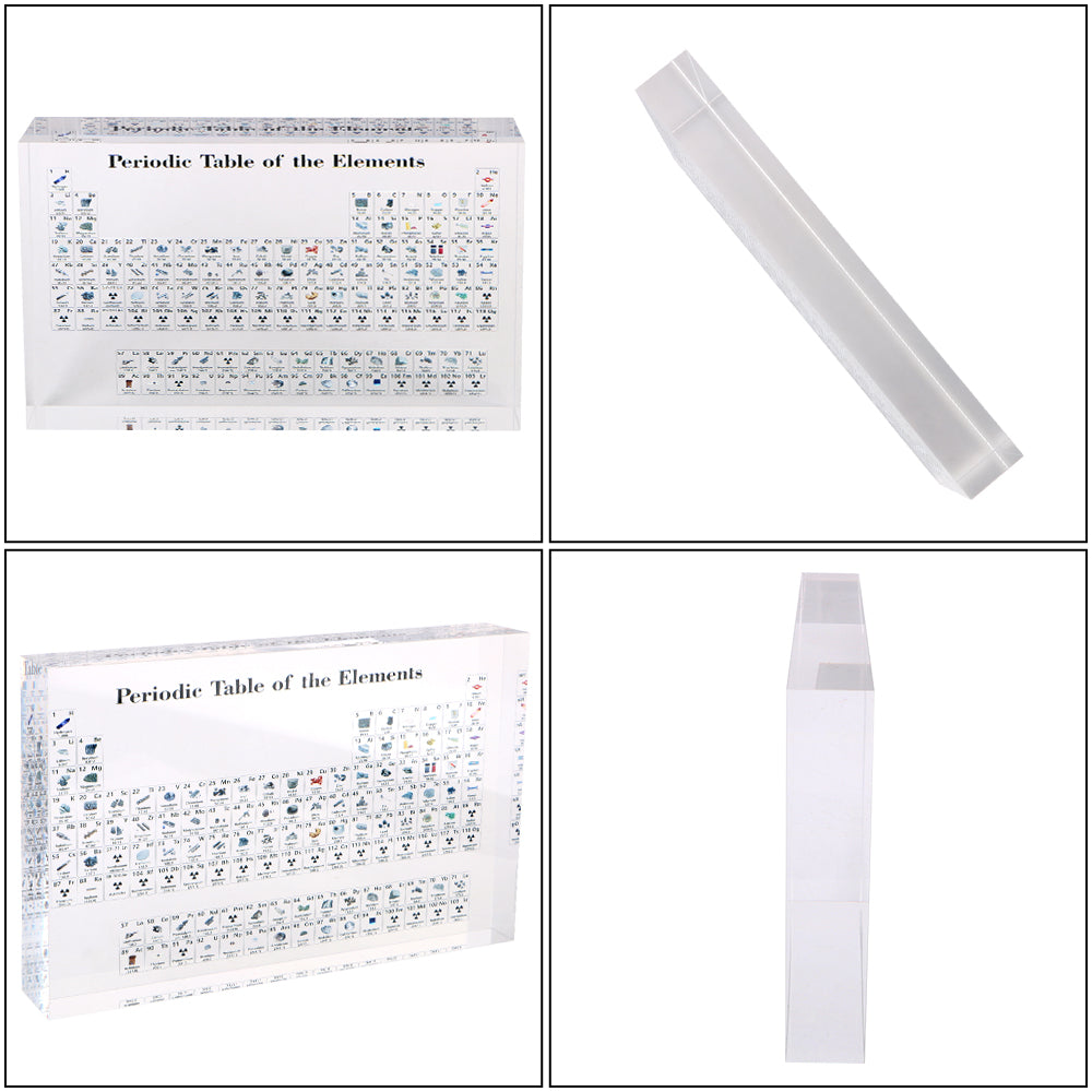 Kids Teaching Tool Crystal Chemical Element Display Periodic Table Of Elements Acrylic Periodic Table Display